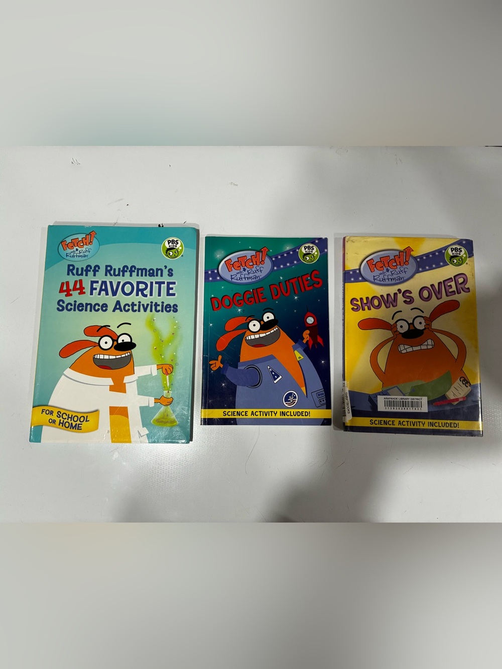 Lot of 3 PBS Kids Fetch Ruff Ruffman Books